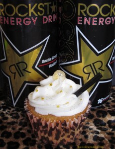 Vodka Rockstar Alcoholic Cupcakes by Wasted Desserts