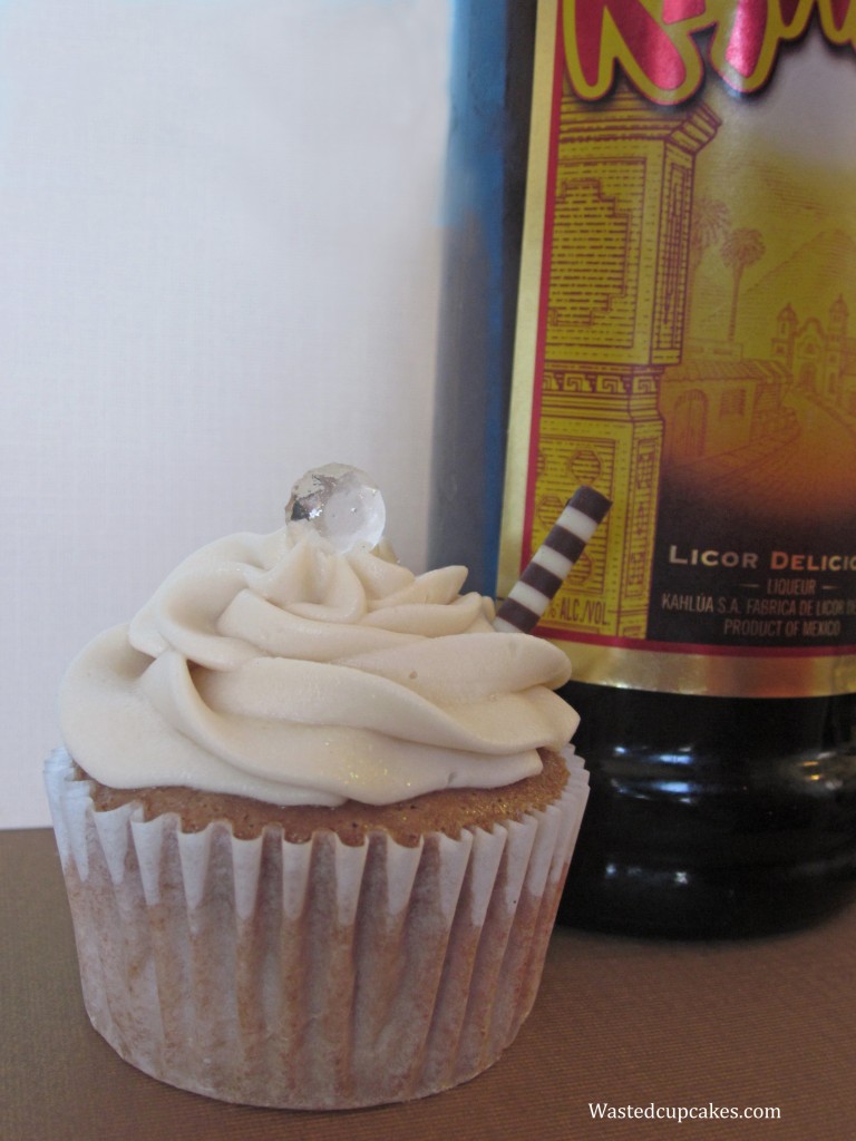 White Russian Alcoholic Cupcakes by Wasted Desserts