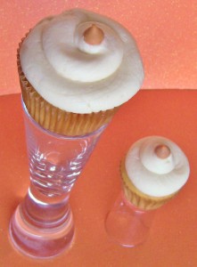 Buttery Nipple Alcoholic Cupcakes, Bachelorette Cupcakes by Wasted Desserts