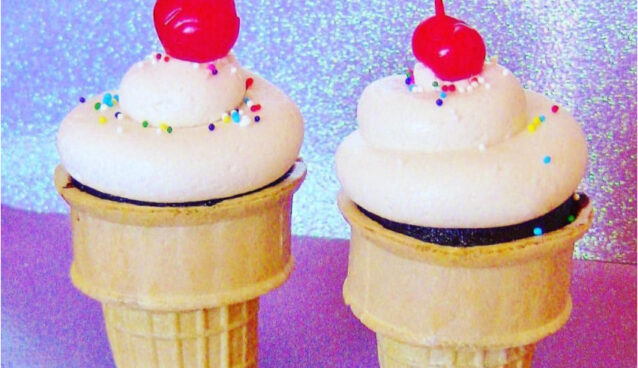 Cupcake cones dessert for kids birthday parties